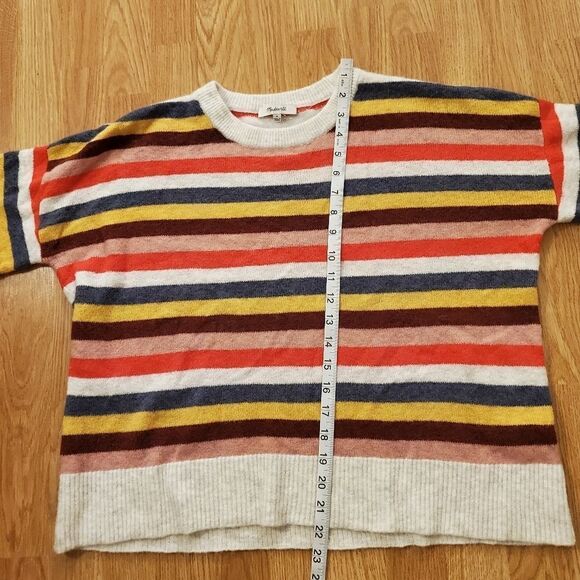 Madewell Cardiff Stripe Crewneck Sweater Size Sm - Picture 9 of 12